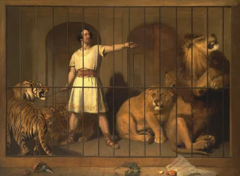 Portrait of Mr. Van Amburgh, As He Appeared with His Animals at the London Theatres